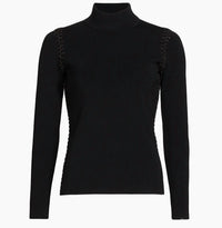 Elie Tahari - The Nina Whipstitched Turtleneck Sweater