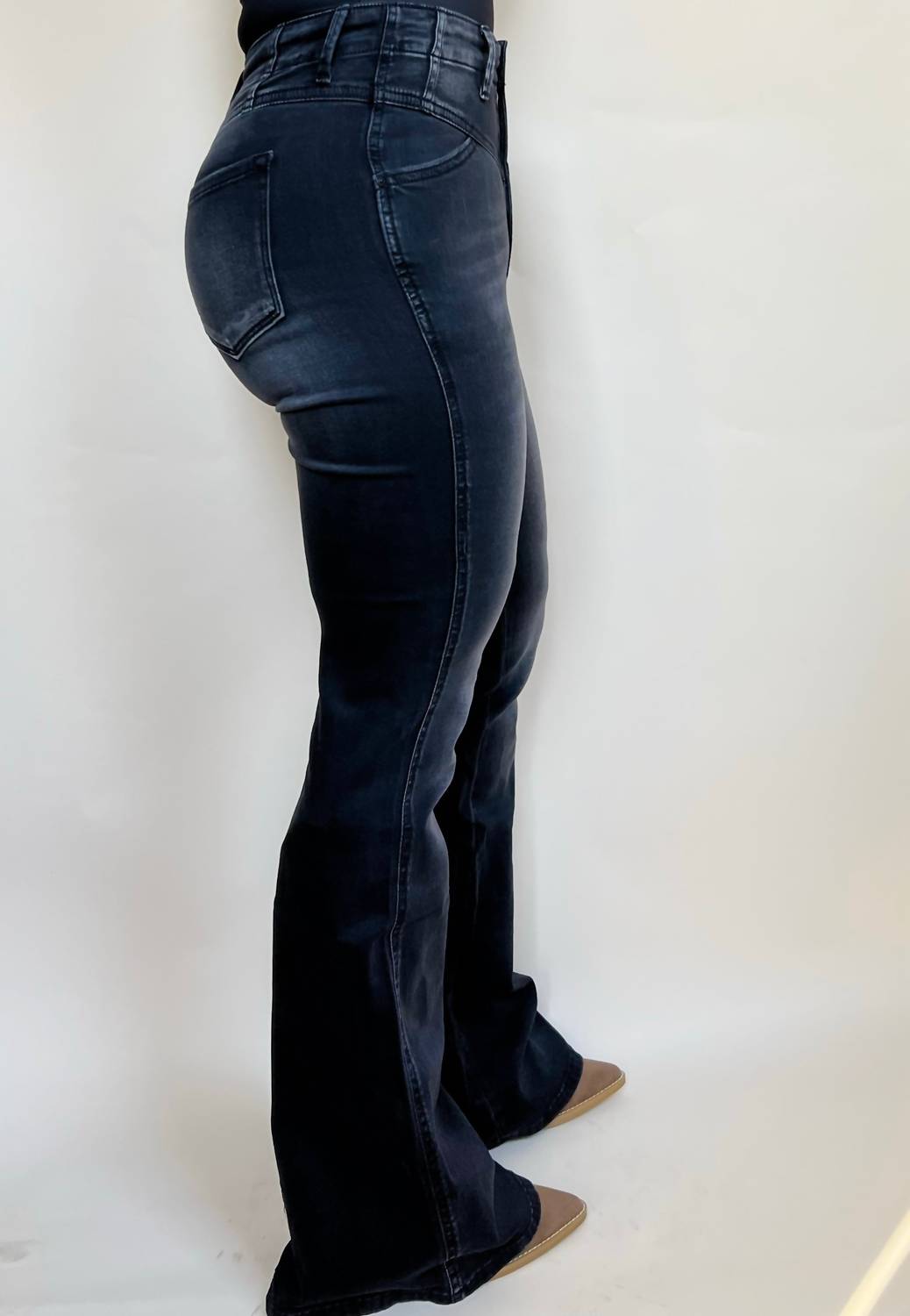 Kancan - High Rise Flare Denim Jeans