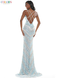 Colors Dress - Beaded Mesh Gown