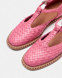 Naguisa - Women's Fragaria Woven T-strap Shoes