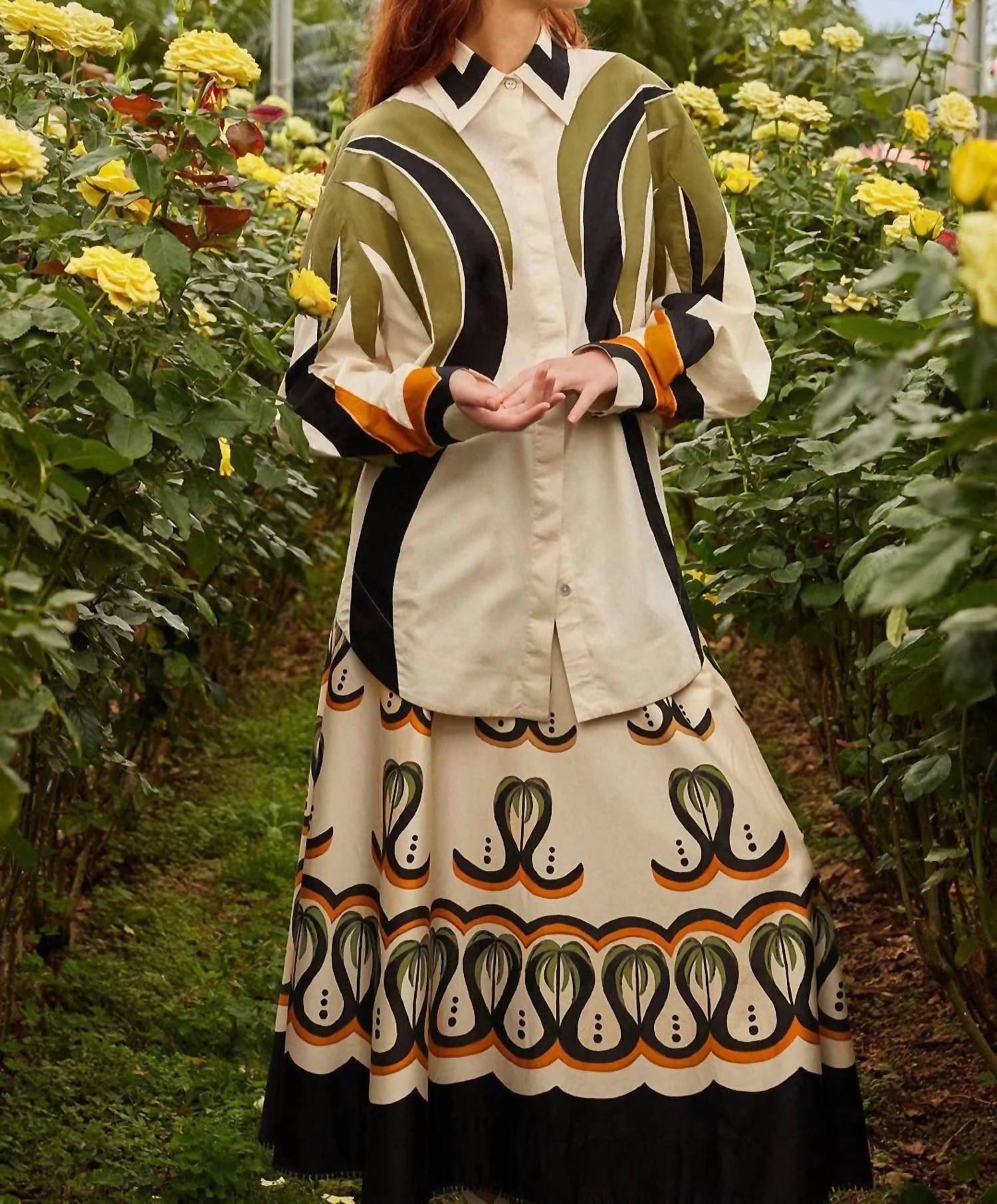 Farm Rio - Coconut Tree Flow Skirt