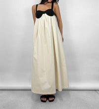 Loucia - Cup Detail Contrast Midi Dress
