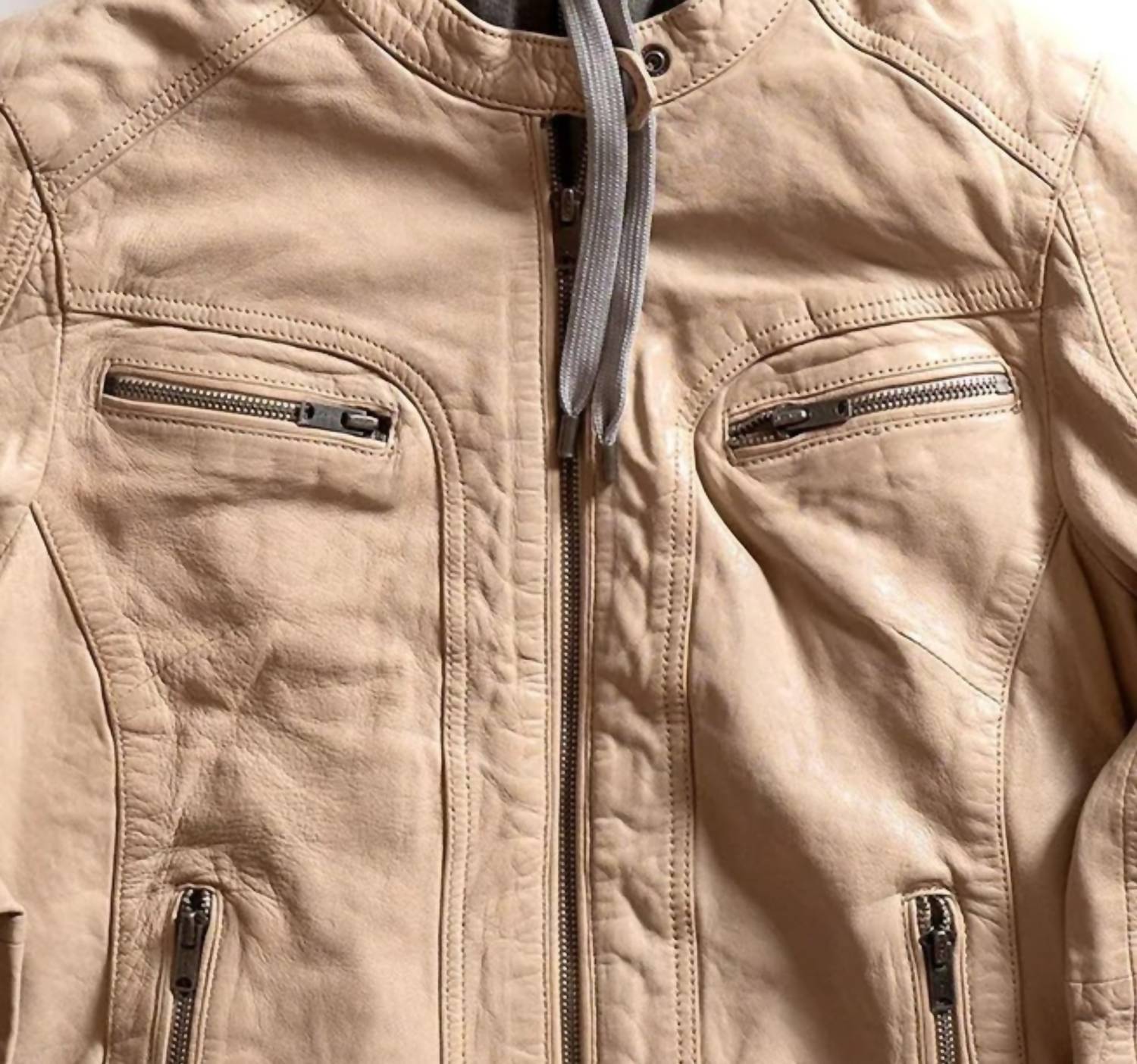 Iron & Resin Women's Topanga Jacket in ecru - women's jacket - detail view