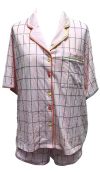 Queen Of Sparkles - Rhinestone Plaid Pajama Set