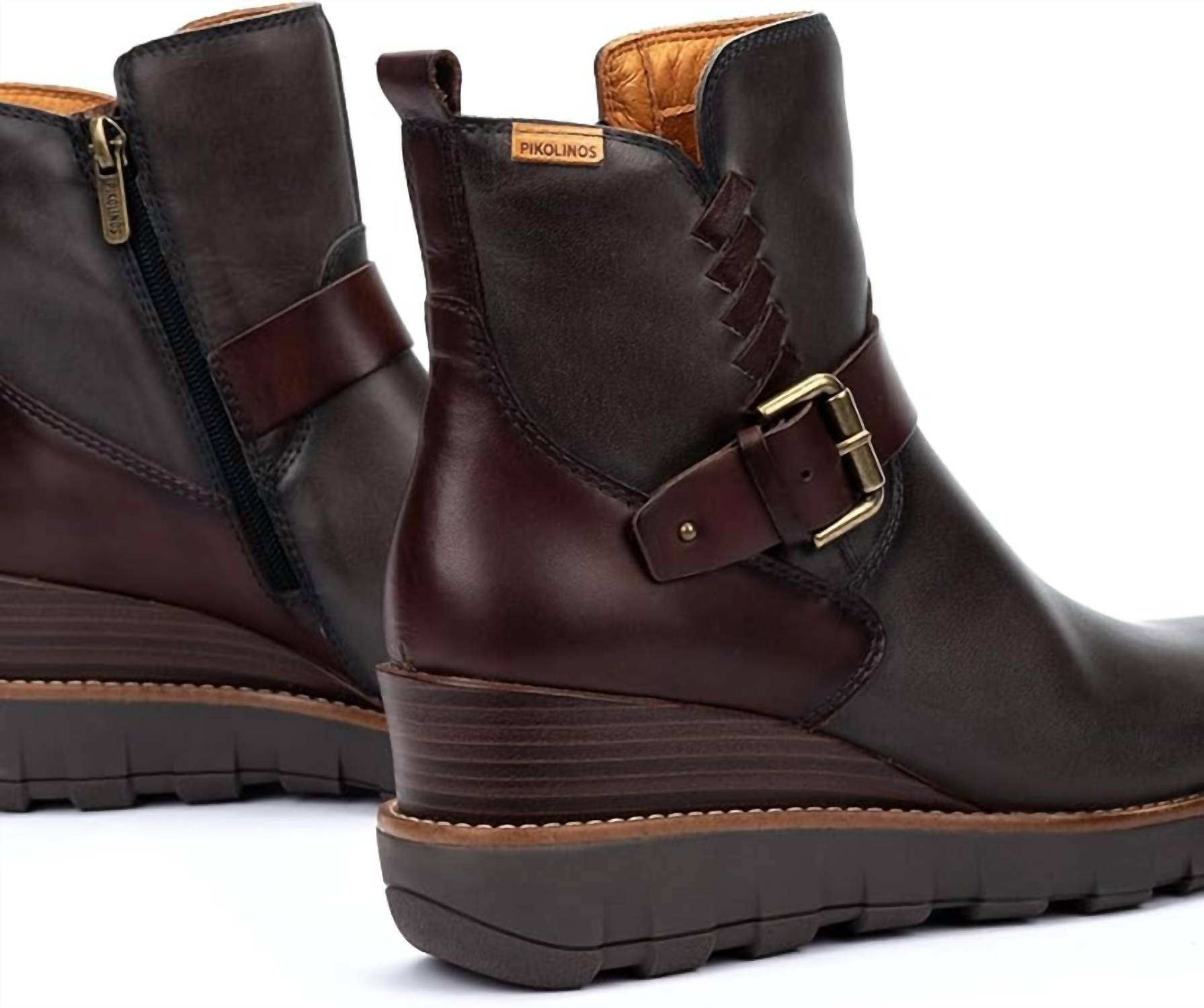 PIKOLINOS Women's Sanlucar Wedge Boots in lead - women's shoe - view 4