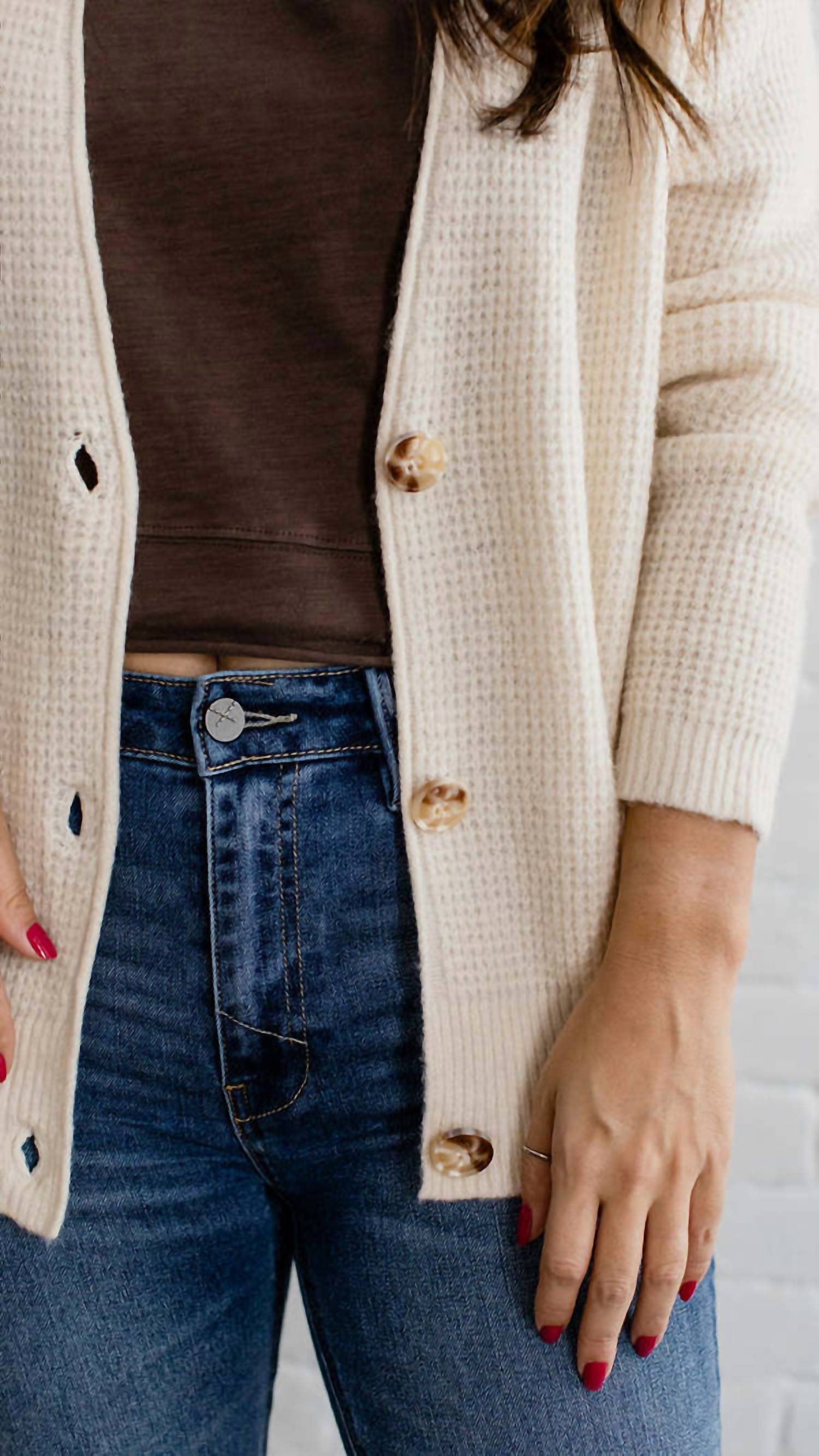 By Together - Acrylic Detail Knit Cardigan