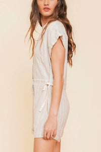 Hem & Thread - Soft Denim Button Down Romper