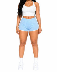 Jnk - Must Be Summer Stretch Dolphin Trim Shorts