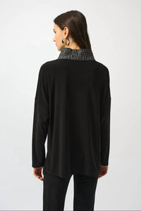 Joseph Ribkoff - Casual Mock Neck Pullover