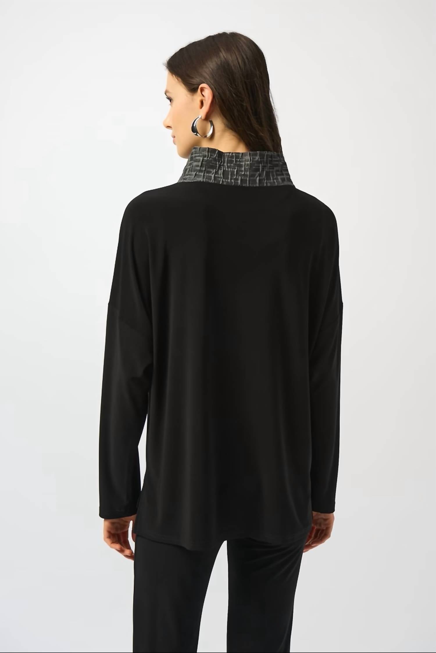 Joseph Ribkoff - Casual Mock Neck Pullover