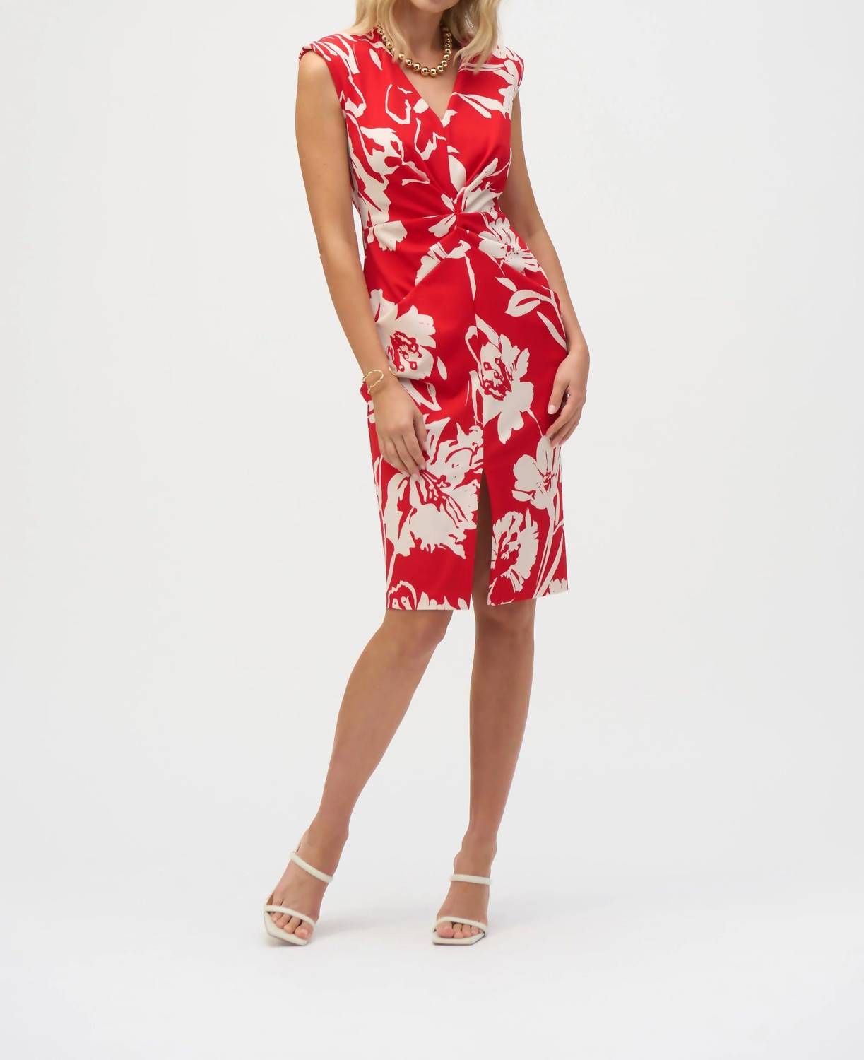 Joseph Ribkoff - Floral Split Front Sheath Dress
