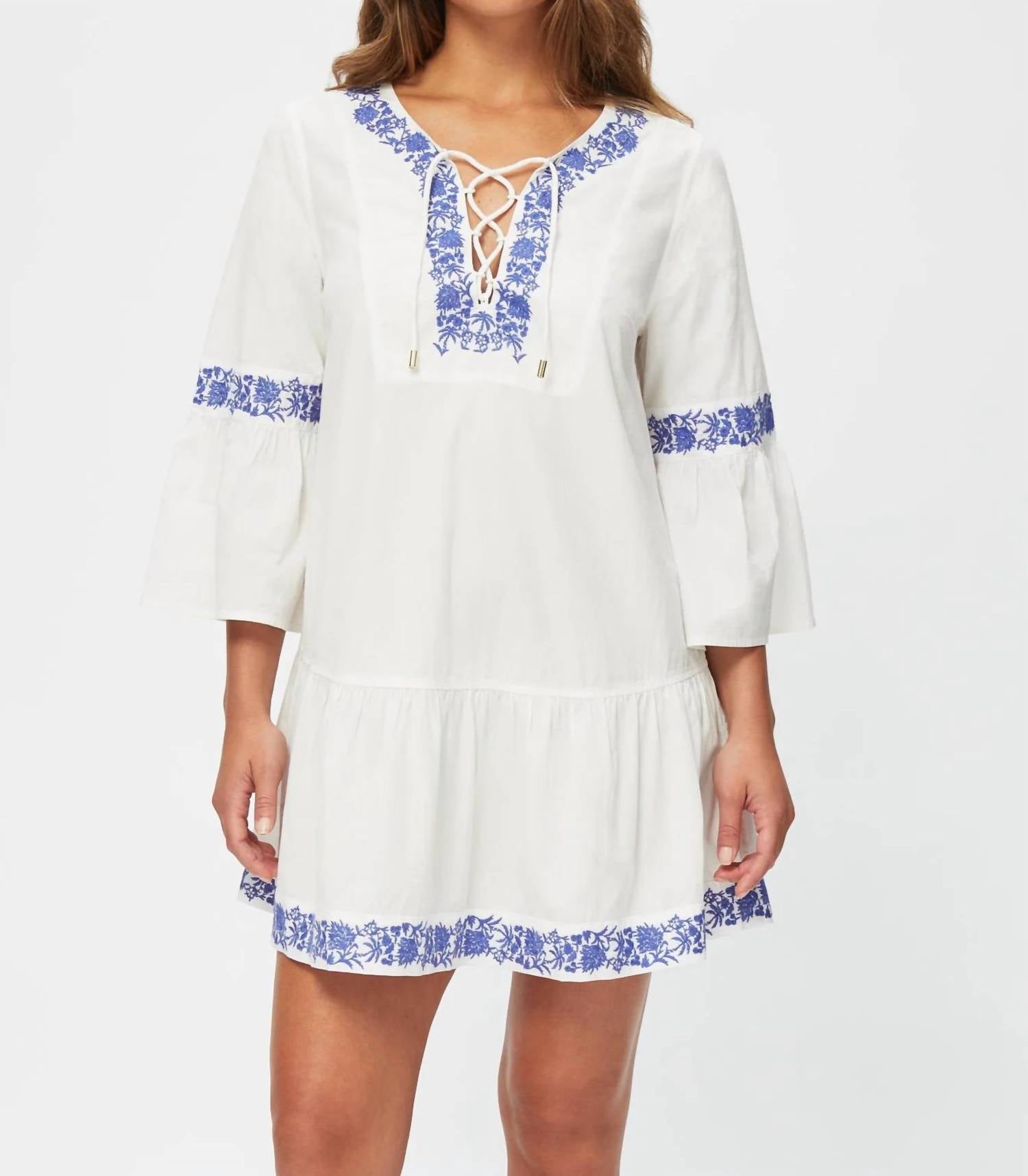 Heidi Klein - Women's Cannes Lace Front Kaftan Cover-up