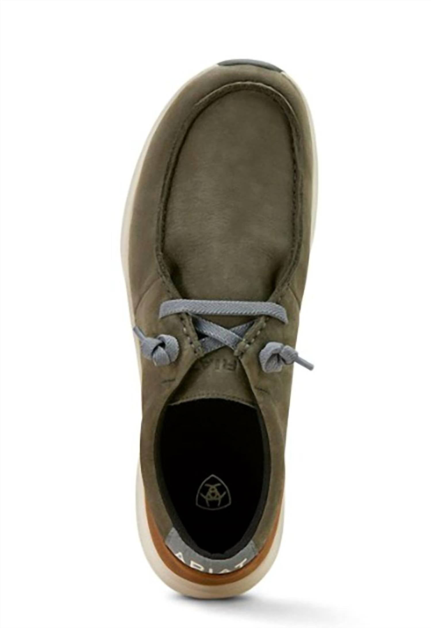 ARIAT Men's Buckeye H20 Casual Shoes in dark grey brown - men's sneaker - detail view