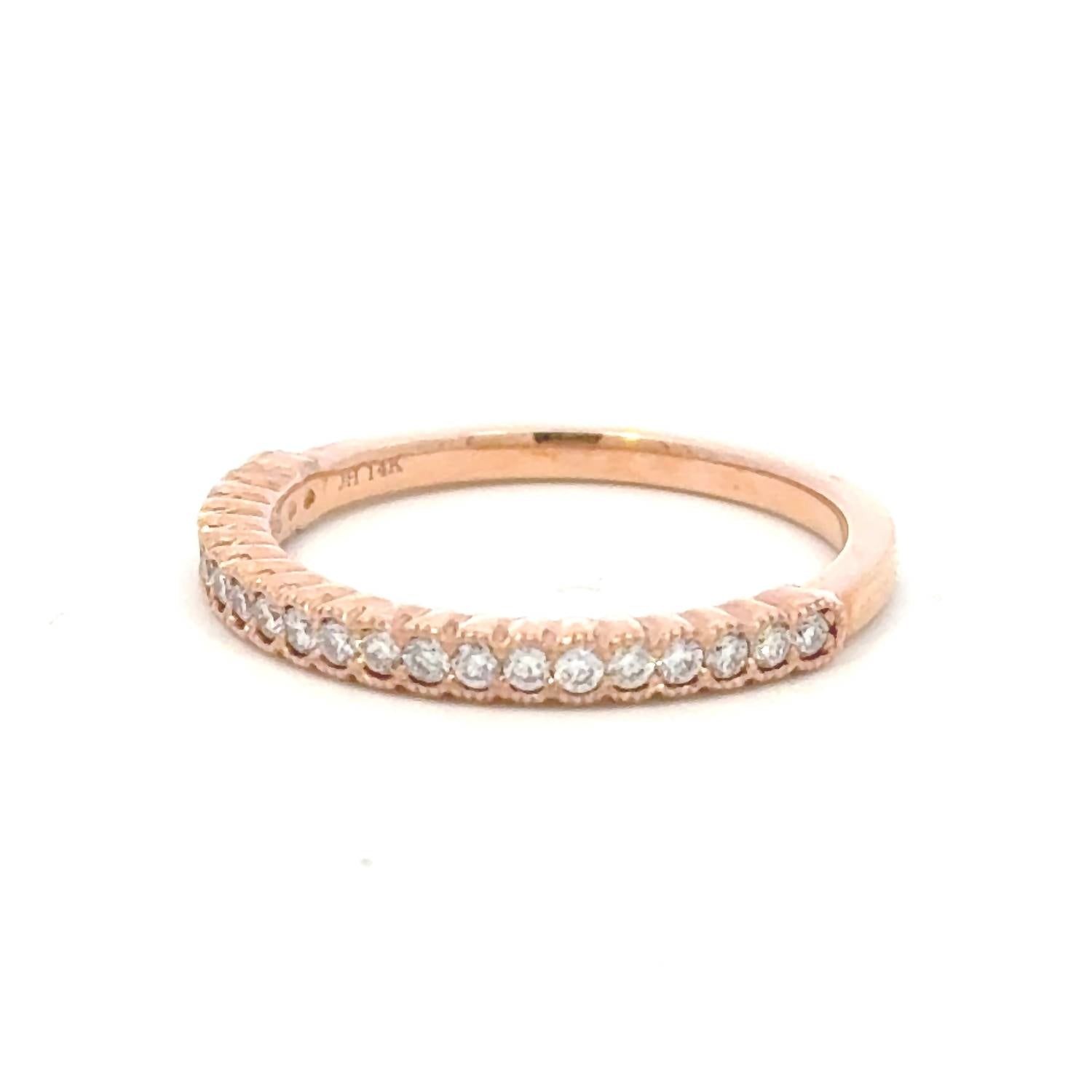 Aamiaa - 0.25 Carat Natural Diamond Half Eternity Band Ring