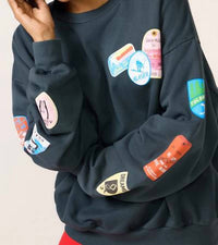 Daydreamer - Ski Pass & Patch Oversized Sweatshirt