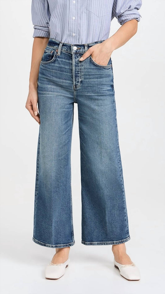 Re/Done - High Rise Wide Leg Crop Jeans