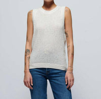 Nation LTD Elliana Pullover Vest in porcelain - women's jacket