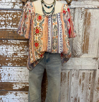 Umgee - Flutter Short Sleeves Top