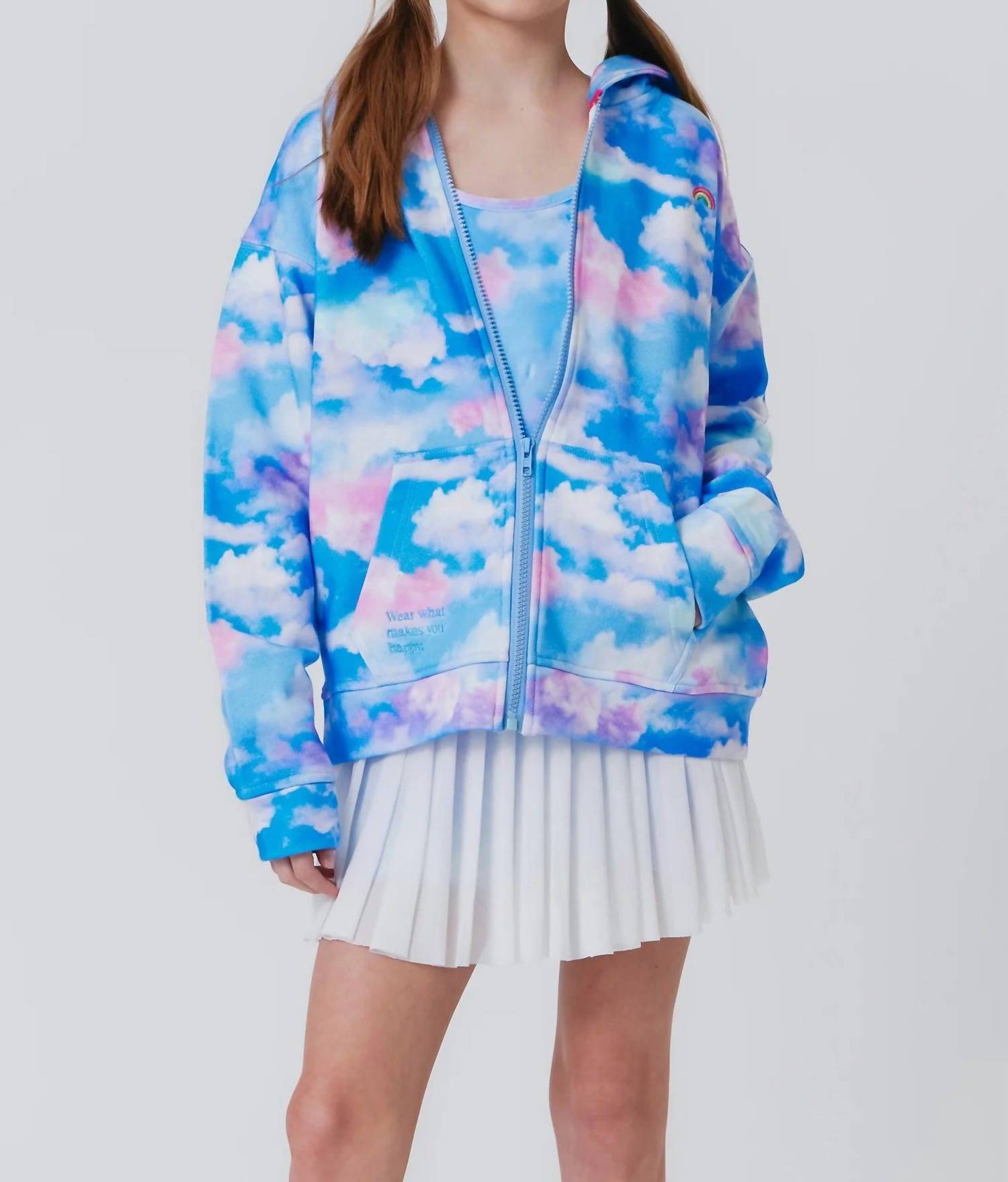 Terez - Girl's Oversized Zip Hoodie