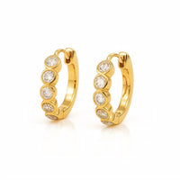 Ellie Vail - Women's Varra Bezel Mini Hoop Earring