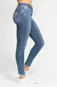Judy Blue - Destroyed Shark Bite Skinny Jeans