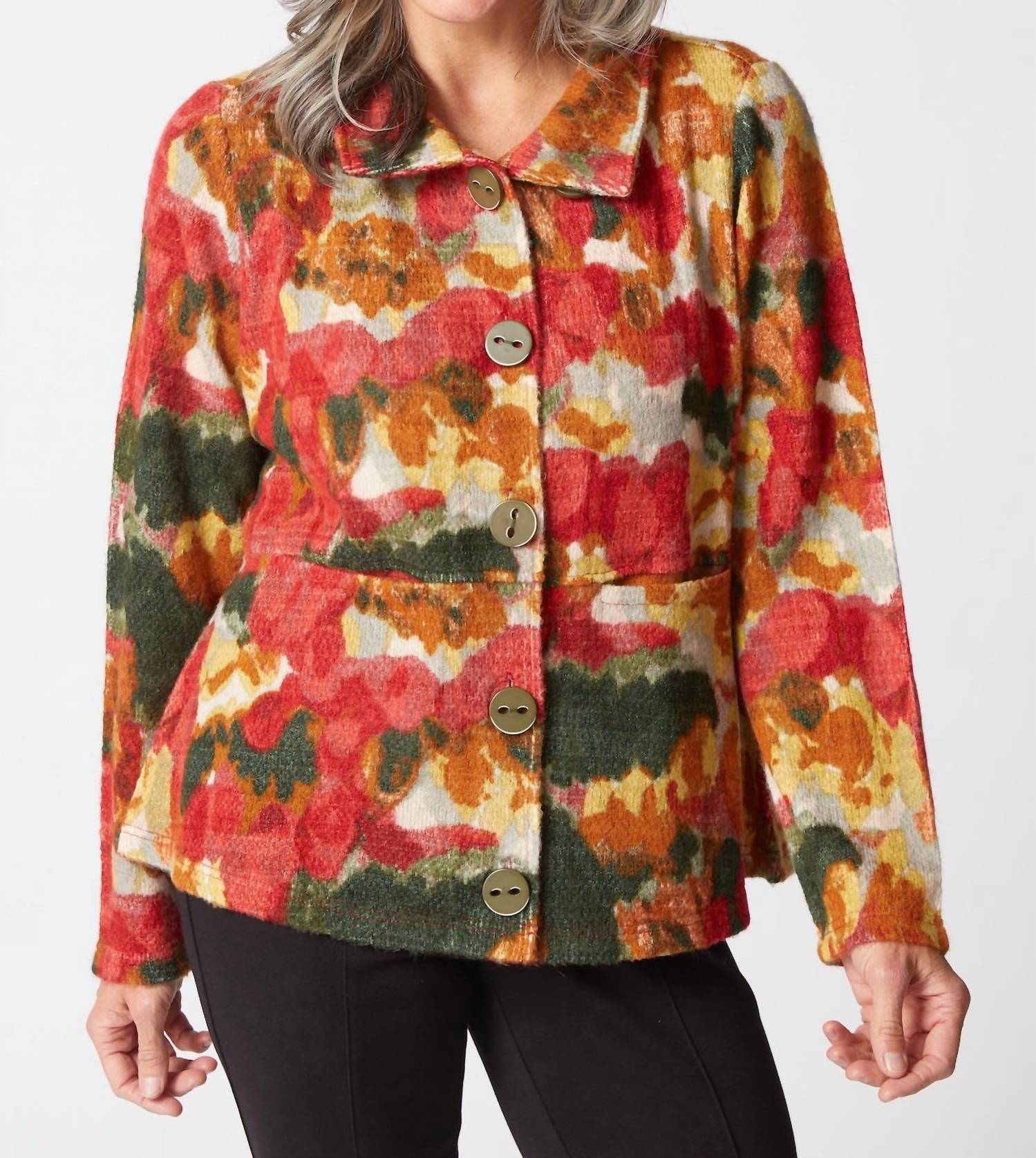 Habitat - Aspen Knit Brushstrokes Highland Jacket