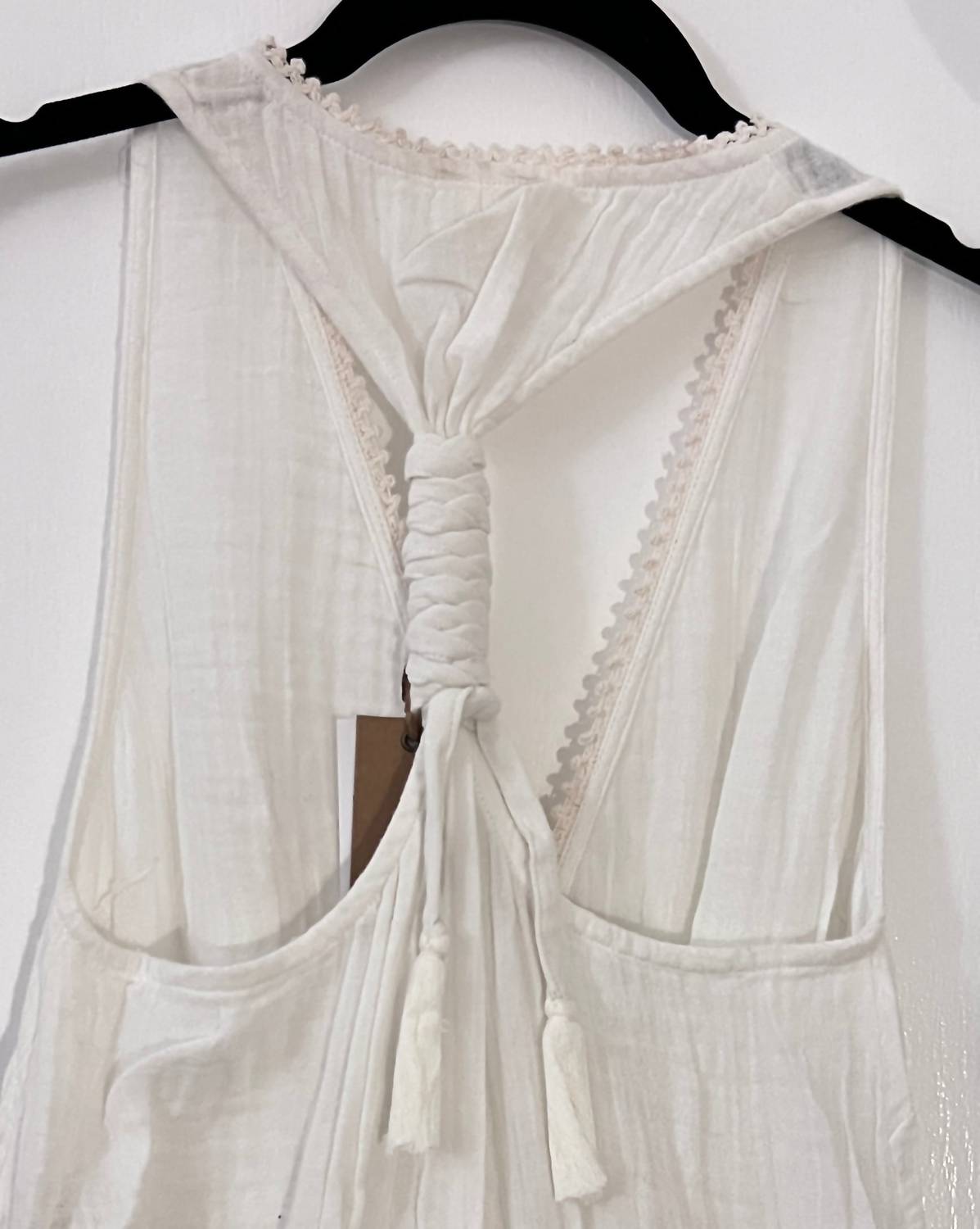 Gauze Embroidered Jumpsuit