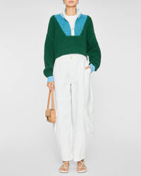 FRAME Bubble Cargo Pants in white 1 - women's pants - view 4