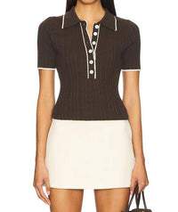 Anna Quan - Zora Button Top