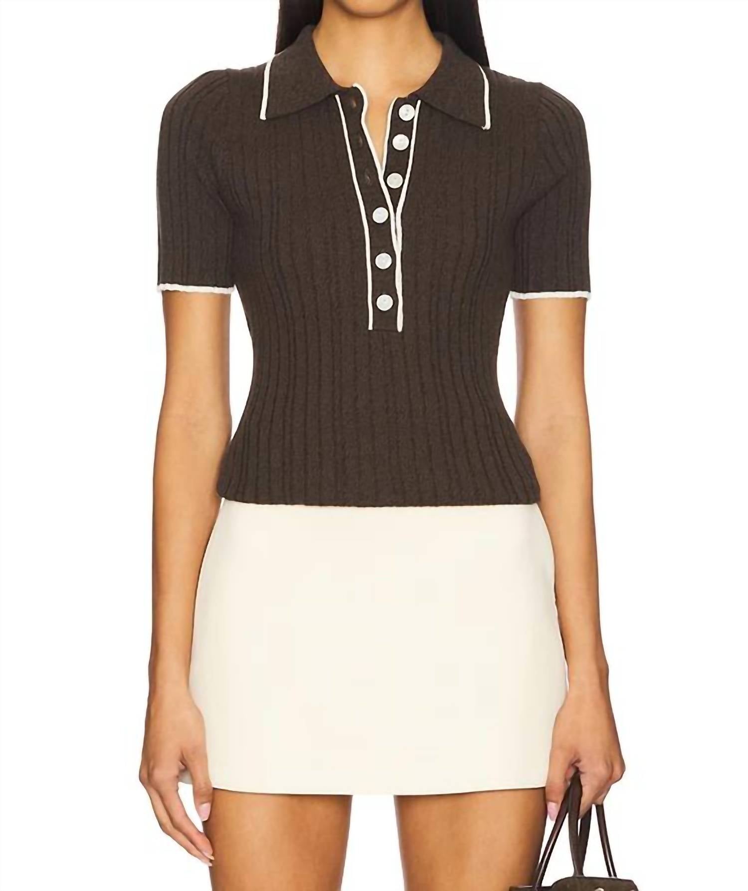 Anna Quan - Zora Button Top