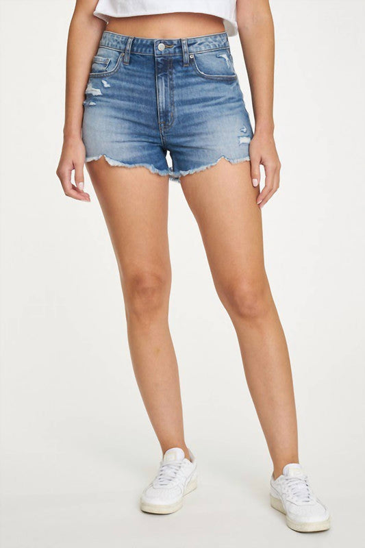 Eunina - Super High Rise Cut-Off Jean Shorts