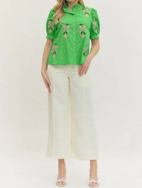 Entro - Puff Sleeve Top