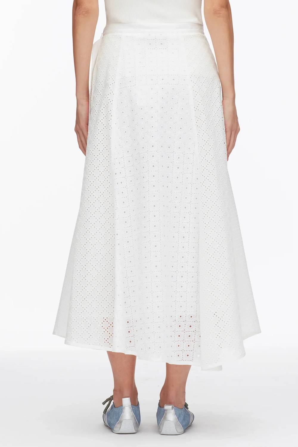 3.1 Phillip Lim - Broderie Anglaise Patchwork Midi Skirt