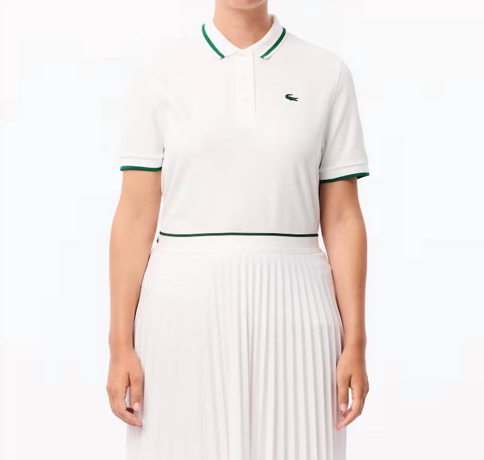 Lacoste - Uv Protect Stripe Collar Tennis Polo