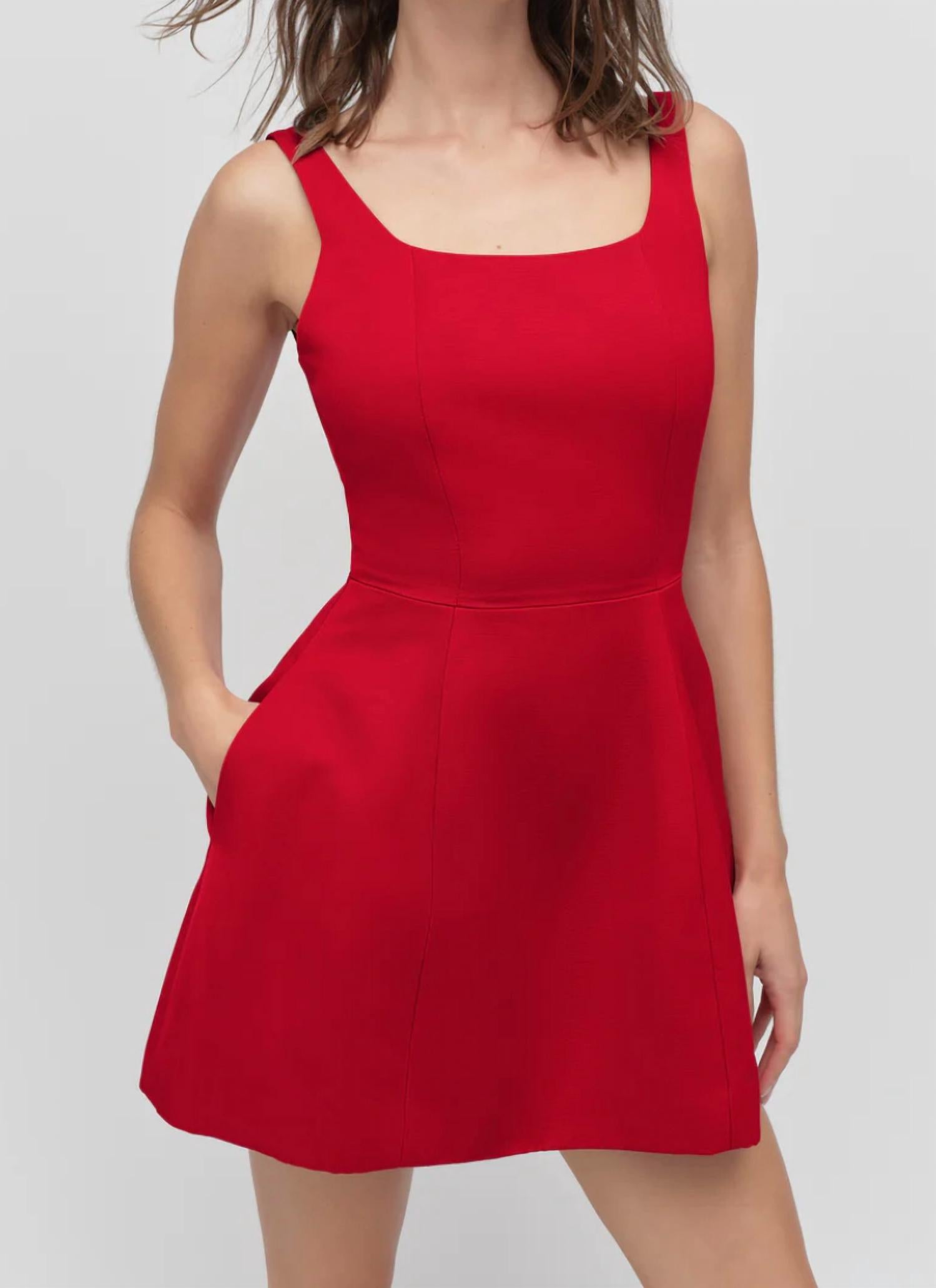 Favorite Daughter Morgan Dress in garnet - women's dress - detail view