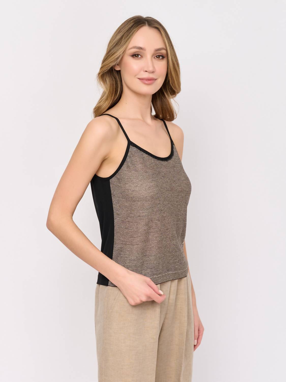 Tricot Chic - Woven Tank Top