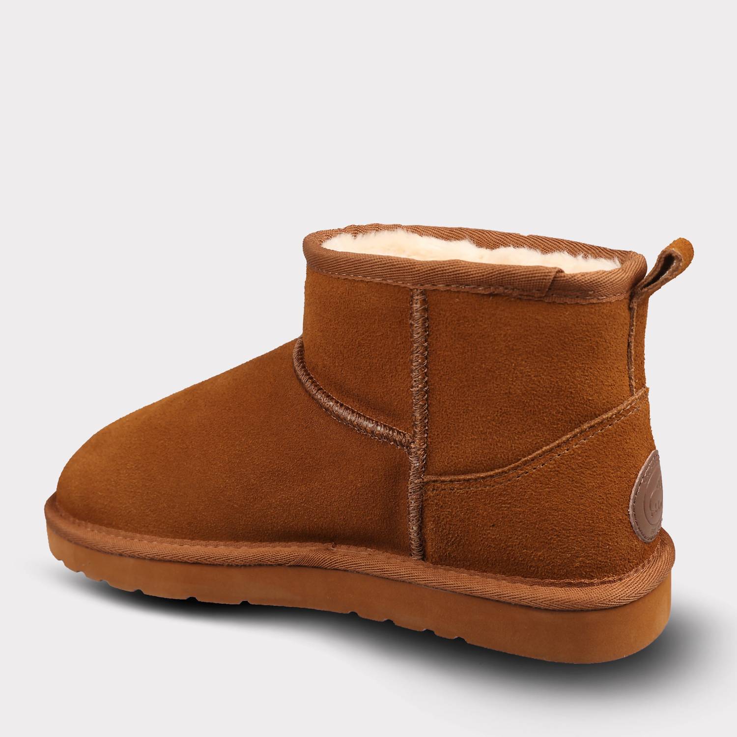 Lamo Women's Kora Short Slip-on Boot in chestnut - women's shoe - view 4