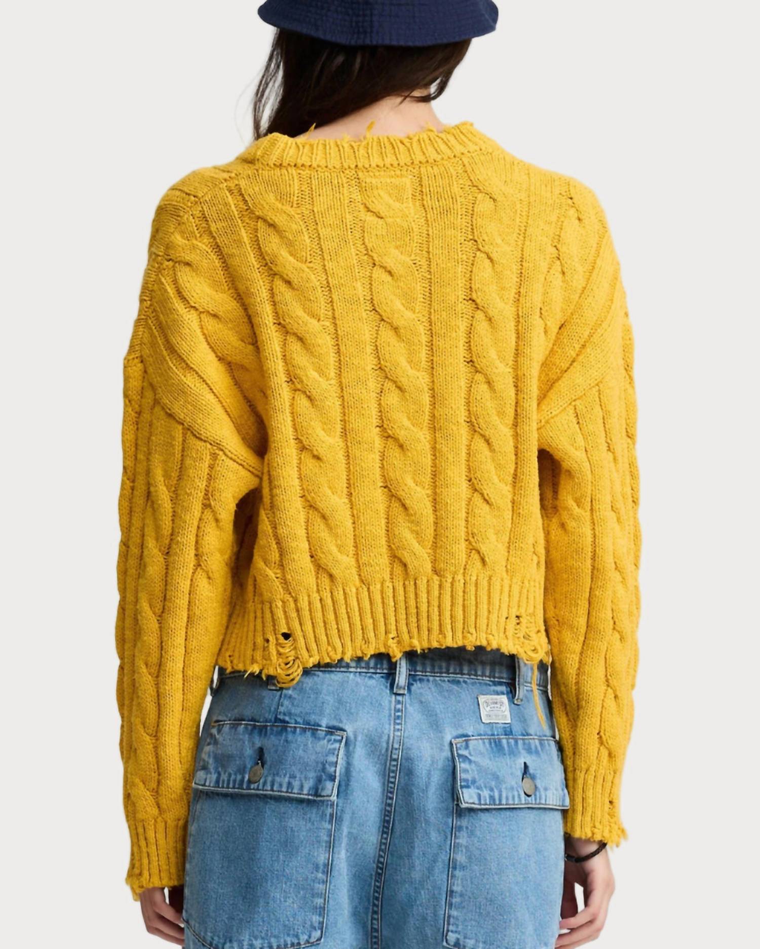 Denimist - Oversized Cropped Sweater