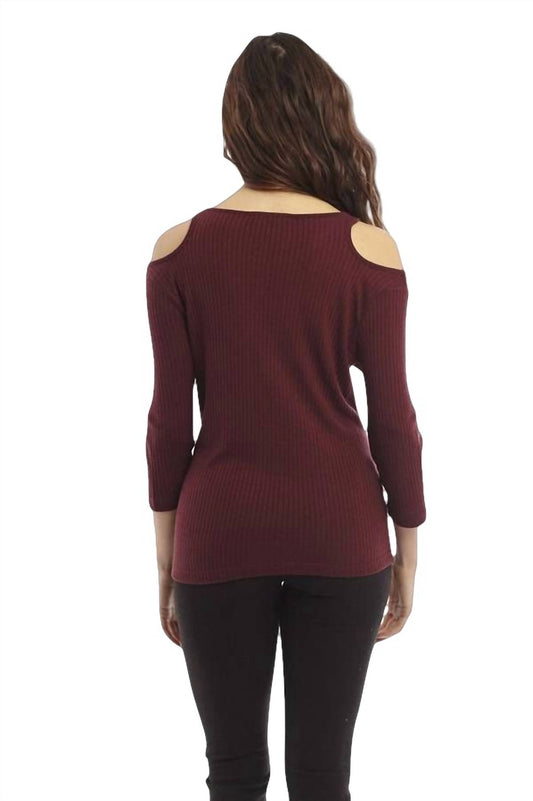 Leah Open Shoulder Top