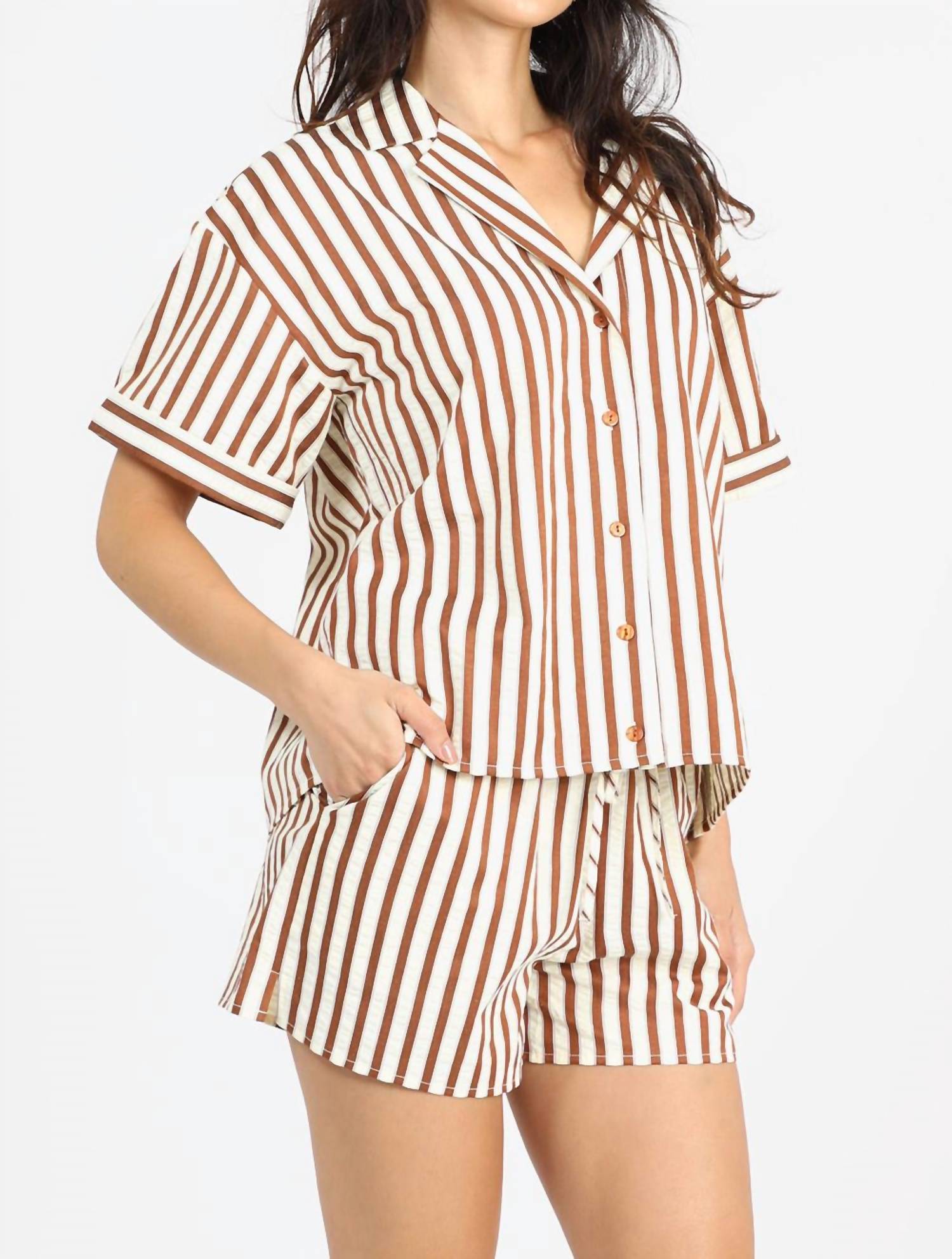 Greylin - Graham Stripe Vacation Shirt