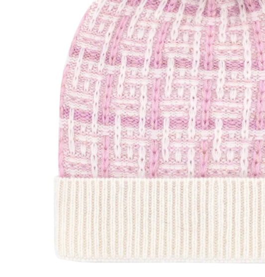 Mitchie'S Matchings - Women's Tweed Fox Pom Knit Hat