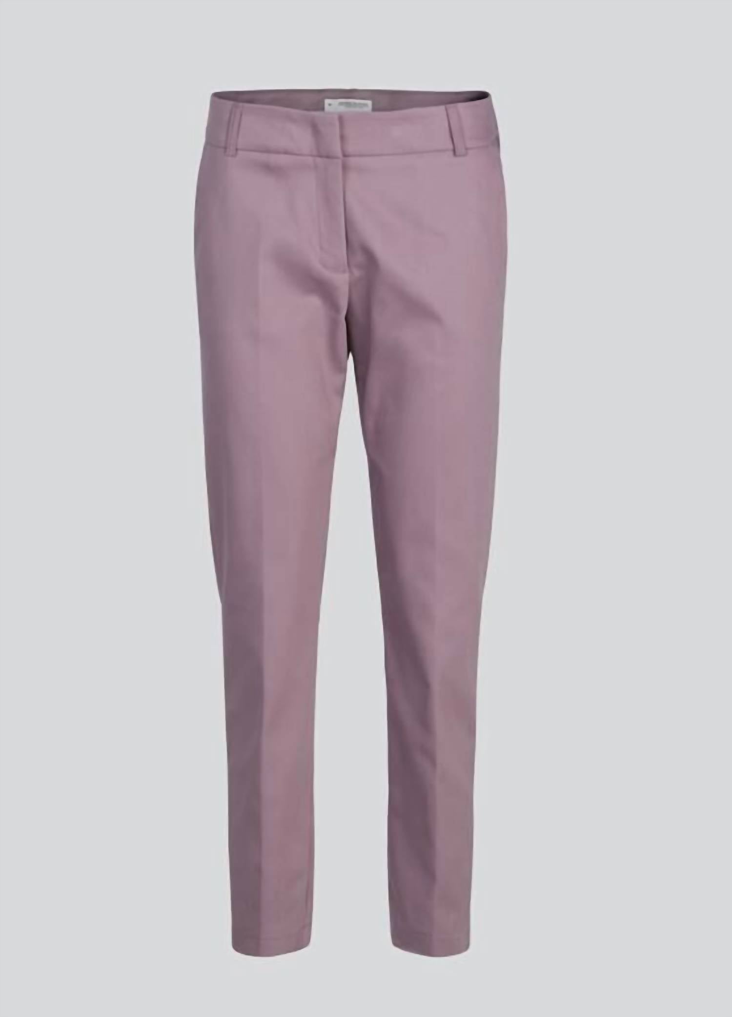 summum Women's Trousers Classic Stretch Pant in mauve 1 - women's pants - alternate view