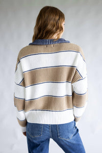 Elan - Waffle Half Zip Sweater