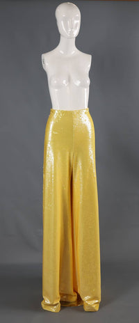 Naeem Khan - Women's Sequin High-waisted Wide-leg Pants