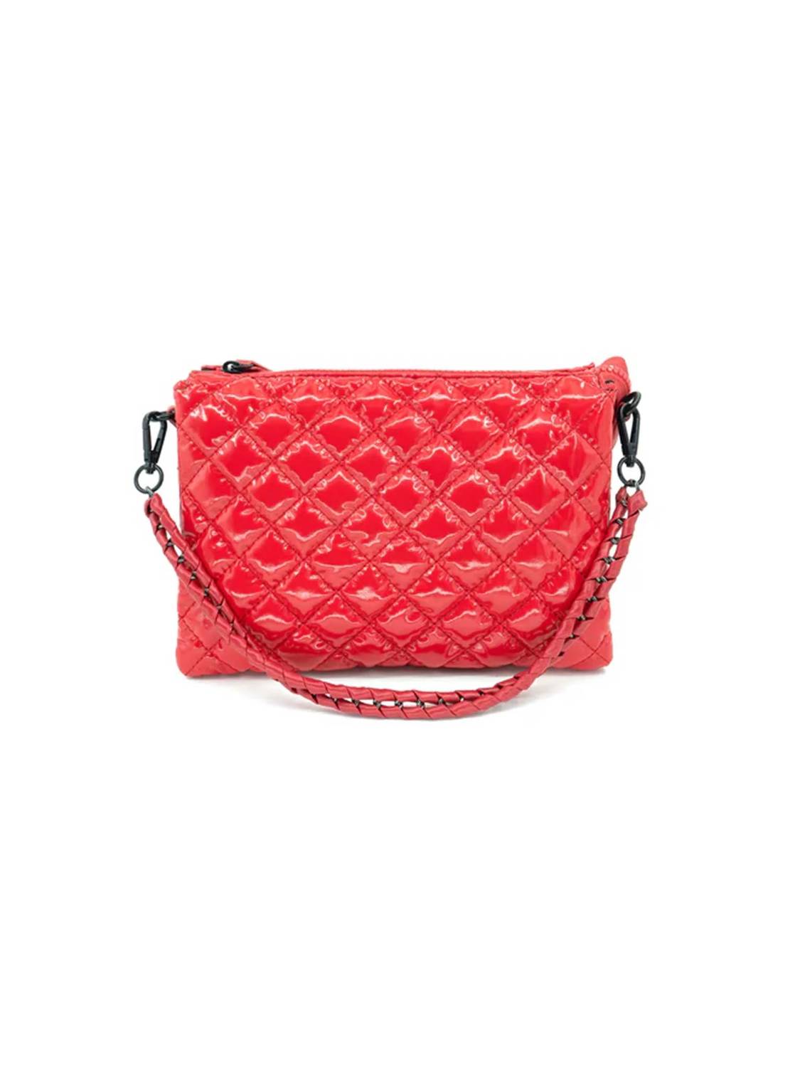 Bc Handbags - Women's Quilted Patent Shoulder Bag