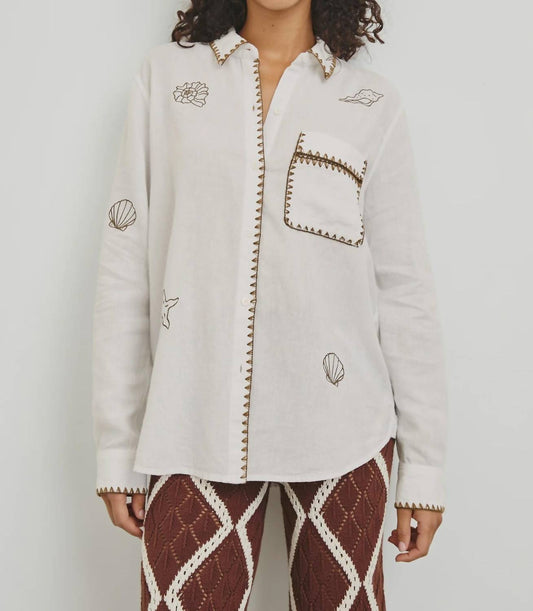 Rails - Saya Long Sleeve Marine Shirt