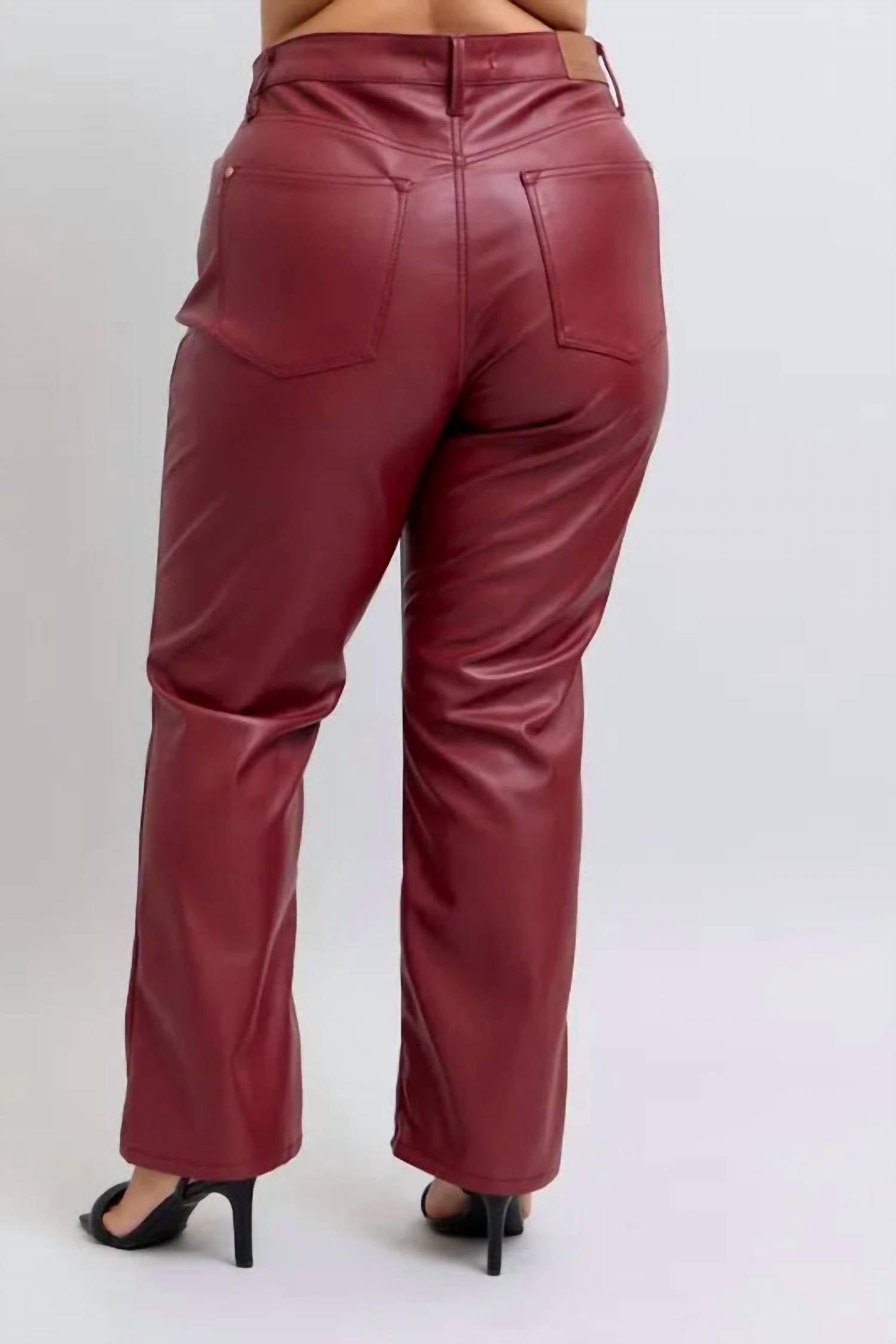Judy Blue - High Waist Faux Leather Pant