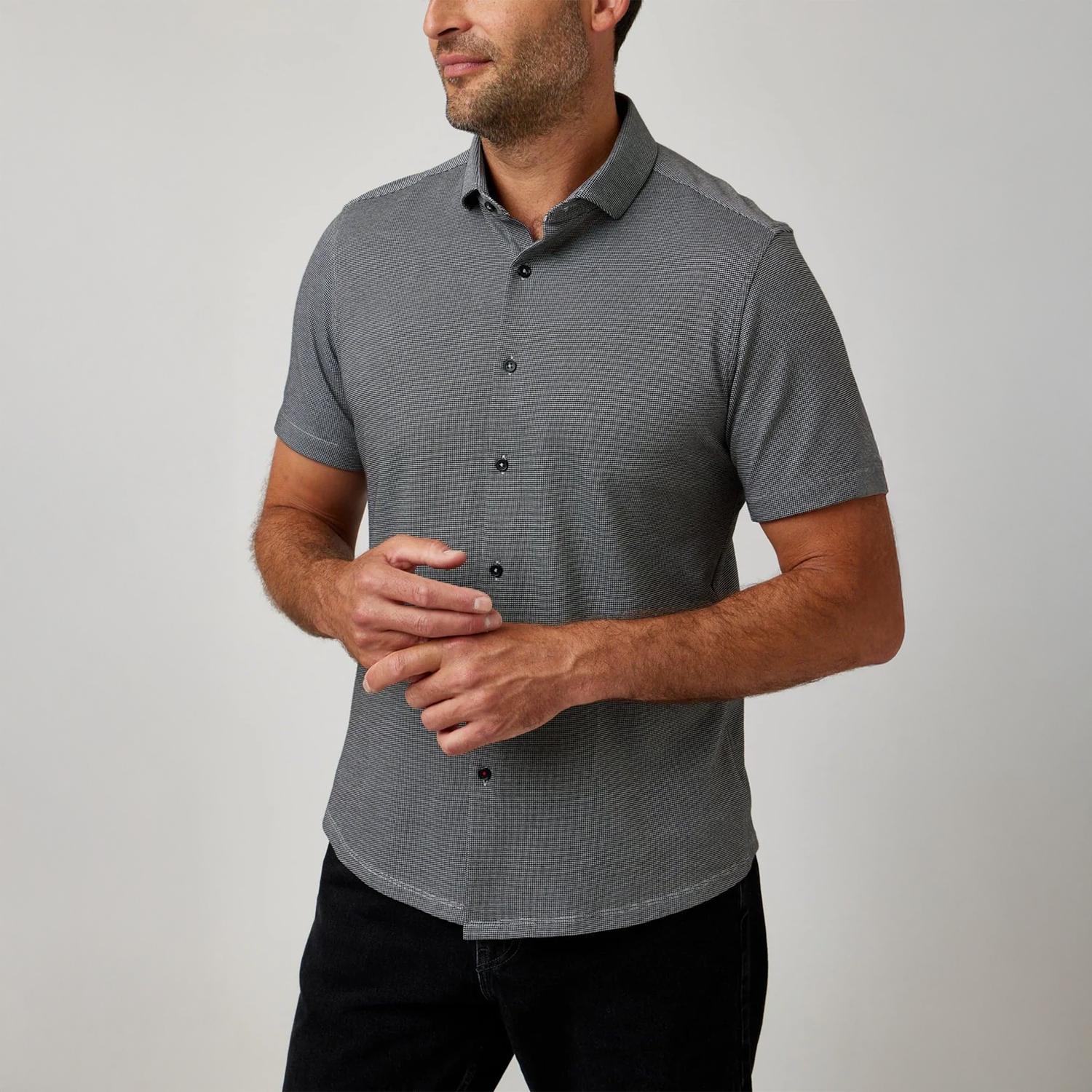 Stone Rose - Short Sleeve Pique Shirt