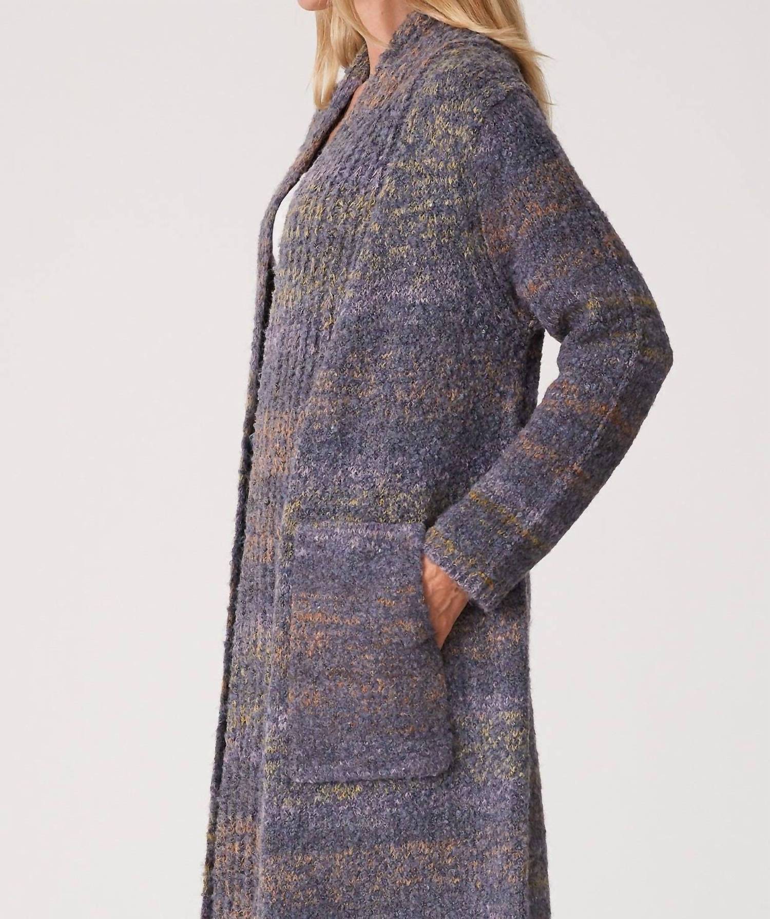 Lovestitch - Marled Knit Duster Cardigan