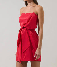 Sugarlips - Strapless Bow Mini Dress
